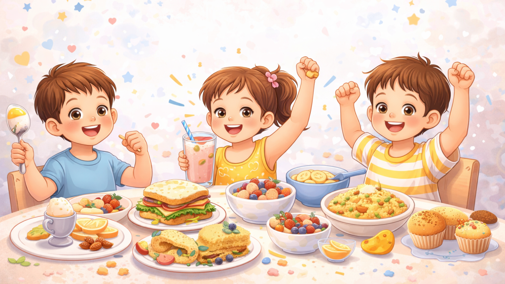 Healthy breakfast ideas for kids with fruits